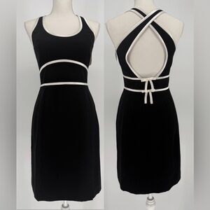 NWT adriana papel EUC Evening Black Dress Size 4